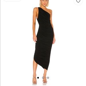 NORMA KAMALI DIANA GOWN BLACK